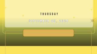 Tax Calendar September 05 2024 [upl. by Pirri]