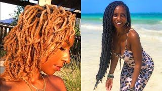 How to Natural Looking Faux Locs over Real Locs Easy Protective Styling for locs iamLindaElaine [upl. by Rases]