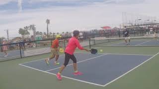 2017 Nationals Pickleball  MXD 65 50  NoakesRoberson vs KerrMerhi [upl. by Frolick676]