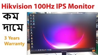 Hikvision 100Hz IPS Monitor Review amp Color test [upl. by Airlee]