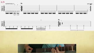 Slayer Hardening Of The Arteries rhythm guitar lesson w tab [upl. by Gazo]