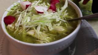 POZOLE VERDERECETA POBLANACOMO HACER CON SAZÓN [upl. by Napas]