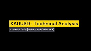 วิเคราะห์ XAUUSD ด้วย Price vs Orderbook 5 สค 2567 [upl. by Gilder]