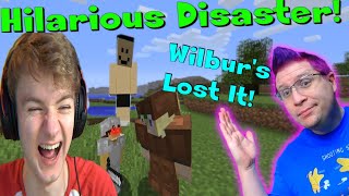 The New Funniest Minecraft Mod Ever REACTION TommyInnit Quackity Wilbur and Ph1lza go HUGE [upl. by Enitsuj939]