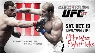 UFC 166 Cain Velasquez vs Junior dos Santos III Predictions Cormier vs Big Country [upl. by Keemahs]