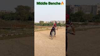 Front Bencher👌Middle Bencher🔥Back Bencher😈 shorts cycle backbenchers youtubeshorts viral [upl. by Yesmar]