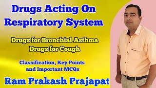 Drugs acting on Respiratory System  Bronchial Asthma  Cough Expectorant  Antitussive Pharmacology [upl. by Merci]