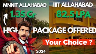 MNNIT Allahabad Vs IIIT Allahabad Comparison amp Highest Package of IIIT A  JEE 2024 By Sanket Tiwari [upl. by Ilegna]