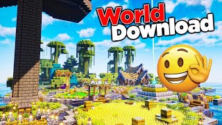 121 Best all farm survival world download mcpe  Minecraft 121 survival world download [upl. by Rafaj]