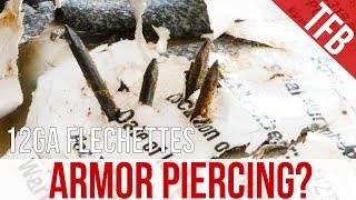 Armor Piercing Shotgun Ammo 12 Gauge Flechette Testing [upl. by Idou]