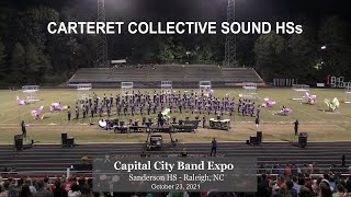 Carteret Collective Sound HSs Marching Band at Capital City Band Expo – 10232021 [upl. by Inaffets]