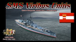 Building the Trumpeter 1350 Scale SMS Viribus Unitis WWI Dreadnought [upl. by Yrad]