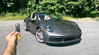 NEW Porsche 911 Targa 4S Start Up Exhaust Test Drive Walkaround POV and Review [upl. by Hannavas]