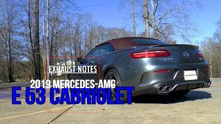 Exhaust Notes  2019 MercedesAMG E 53 Cabriolet [upl. by Felix275]