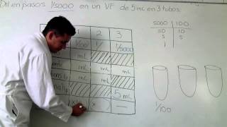 Diluciones básicas de inmunología 4  en pasos [upl. by Aken801]