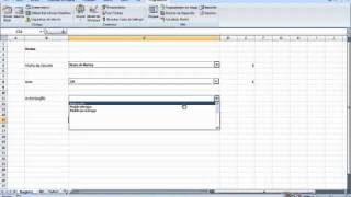 Construção de formulários no Excel [upl. by Sawyor493]