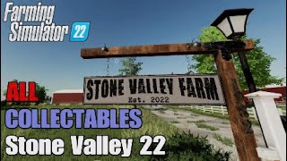 FS22 Stone Valley 22 Map  Earn extra money  All 100 Collectables [upl. by Notlok]