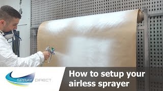 How to setup your Airless Paint Sprayer [upl. by Bradney334]