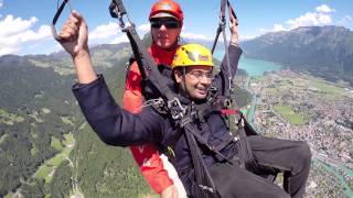 My First time Paragliding  In Interlaken Switzerland [upl. by Ailemaj]