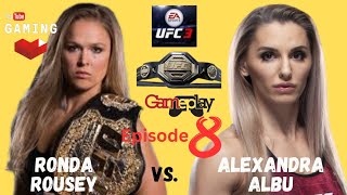 Ronda Rousey vs Alexandra Albu 8  UFC 297  Gameplay rondarousey ufc ufcgameplay mma [upl. by Oys]