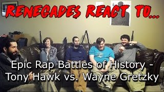 Renegades React to Epic Rap Battles of History  Tony Hawk vs Wayne Gretzky [upl. by Holna]