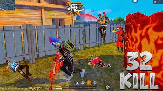 32 KILLS SOLO VS SQUAD FULL GAMEPLAY  GARENA FREE FIRE [upl. by Sams]