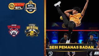 WARM UP Champions Cup  Johor Tigris vs Perak Bison  Emas Anuar STL 202223 [upl. by Tidwell]