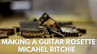 Scottish Luthier Michael Ritchie  Making a Rosette for a Guitar [upl. by Helsell182]