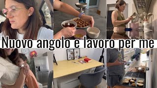 Inizierò un lavoretto nuovo angolino con flexispot in ufficio Vincenzo prepara la cena debbyg💕 [upl. by Ttenneb588]