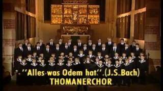 ThomanerChor Leipzig  Alles was Odem hat lobe den Herrn 1995 [upl. by Akienat]