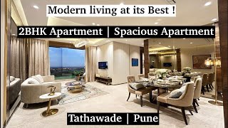 Spacious 2BHK Apartment Tour in Tathawade Pune  Modern Living at Its Best [upl. by Esir]