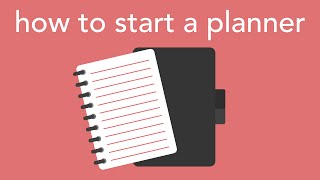 how to start a planner [upl. by Claudetta]