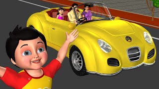 Driving in My Car Song  We Are Going in Our Car  3D Nursery Rhymes amp Songs for Children [upl. by Jojo]