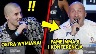 Marcin Najman vs Don Kasjo ostra wymiana na I Konferencji Fame MMA 8 [upl. by Brandy423]