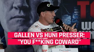 Paul Gallen vs Justis Huni  Gallen Goes Off At Press Conference [upl. by Les]