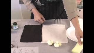 Jacquard Presents Stenciling Techniques On Fabric with Diane Ericson Part 1 [upl. by Cire]