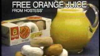 Hostess Doughnuts commercial with free OJ [upl. by Nilo92]