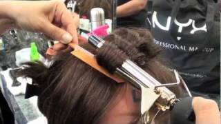 COSMETOLOGY CURLING IRON PROCEDURE for STATE BOARD [upl. by Yhtommit]