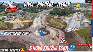 Brza saobraćajnica Lajkovac  Iverak  Valjevo  NOVI KRUŽNI TOKOVI cela trasa DRONOM dronevideo [upl. by Hamilah]