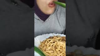 bolognese🍝 مكرونة بلونيز seafood eatingsounds pubg explore buldak امجنى امجاسر [upl. by Jennee300]