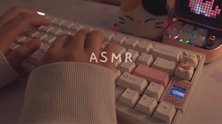 Cozy ASMR 2h typing on different Keyboard Layouts ☁️ [upl. by Sanburn147]