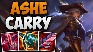 CHALLENGER ASHE MAIN CARRIES HIS TEAM  CHALLENGER ASHE ADC GAMEPLAY  Patch 1419 S14 [upl. by Bertila925]