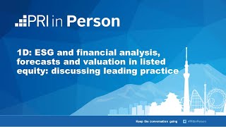 ESG and financial analysis forecasts and valuation in listed equity discussing leading practice [upl. by Vallonia]