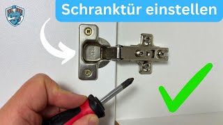 Schranktür einstellen einfache Anleitung  Schritt für Schritt   ✅ [upl. by Htenywg]