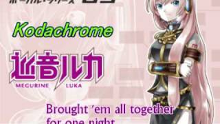 Kodachrome Paul Simon  Luka Megurine 僕のコダクローム（巡音ルカ） [upl. by Ecila]