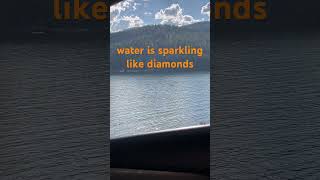 Kootenay Lake is sparkling like diamonds kootenays kootenaylake sparklingmoments [upl. by Leacim74]