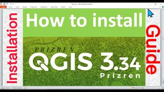 QGIS installation How to install QGIS 334 PRIZREN [upl. by Iron]