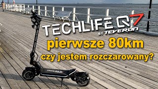 Hulajnoga elektryczna TECHLIFE Q7 pierwsze kilometry za mną czy jestem rozczarowany [upl. by O'Reilly]