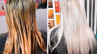 Do cabelo laranja para o loiro  MATIZAÇÃO [upl. by Hubble]