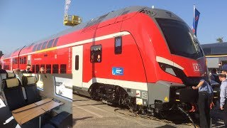 Skoda Doppelstockzug BR 102 von DB Regio quotMünchen Nürnberg Expressquot Innotrans 2018 erste Eindrücke [upl. by Amek]